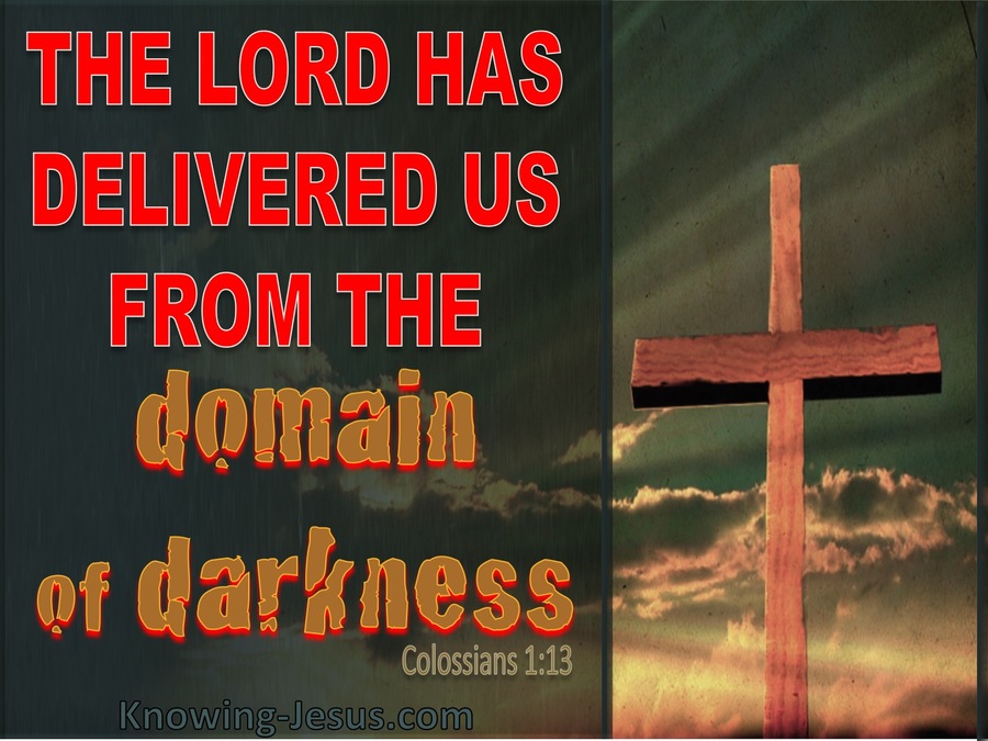 Colossians 1:13 The Lord Has Delivered Us (red)
